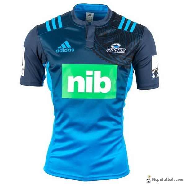 Camiseta Rugby Blues Replica Primera Ropa 2016 Azul